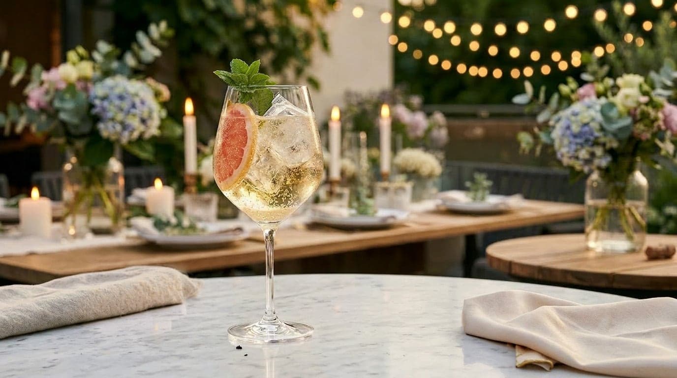 Bergamott-citronspritz & Café de Paris cocktail